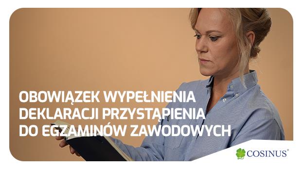 Obowiązek wypełnienia deklaracji na egzamin zawodowy