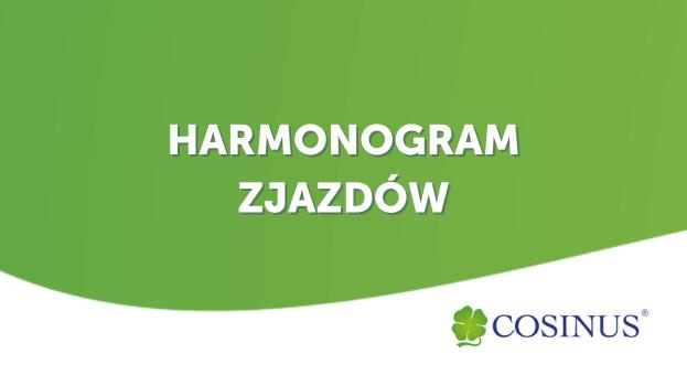 Harmonogram zajęć - Policealna Szkoła Cosinus w Gdańsku