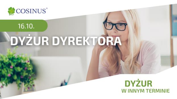 Dyżur dyrektora w dniu 30.10.2024