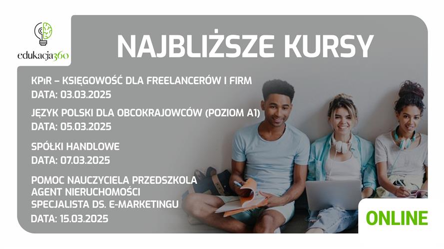 Nowe certyfikowane kursy online!