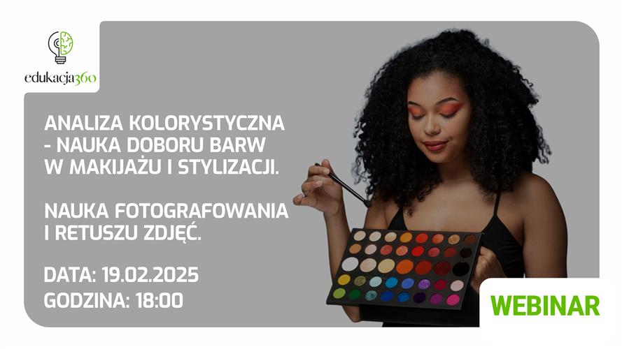 Bezpłatny webinar: Analiza kolorystyczna, makijaż, stylizacja i fotografia